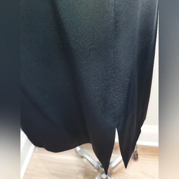 Grace MMXIII Black Halter Faux Leather Neck Tie Dress NWT - Picture 5 of 10